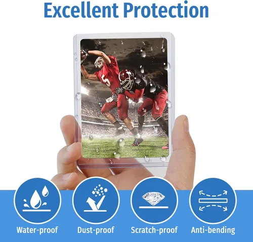 Miniatura 4 de 100 Toploaders para tarjetas, protector de tarjetas Toploader 35PT, fundas de plástico duro de 3 x 4 pulgadas, protector de tarjeta de béisbol