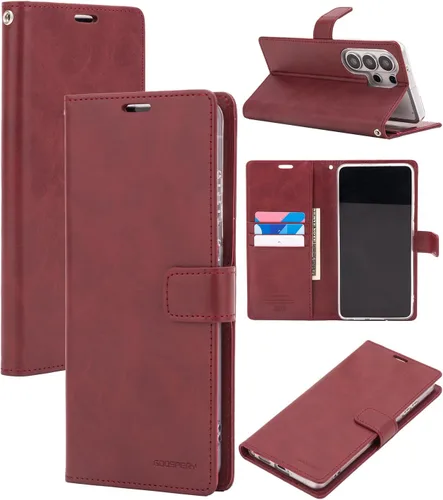 Miniatura 41 de GOOSPERY Blue Moon Wallet para Samsung Galaxy Note 10 Case (2019) Funda de cuero con tapa (Negro)