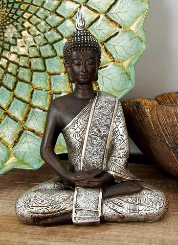 Miniatura 5 de 8 Pulgadas Estatua Paz Armonía Thai Buda meditando.