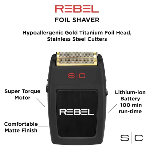 Miniatura 7 de StyleCraft Rebel Professional Super Torque Motor eléctrico para hombre Máquina de afeitar