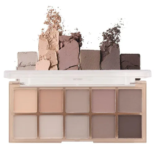 CAKAILA Paleta de sombra de ojos mate de 10 colores, color gris y gris topo, paleta de sombra de ojos neutra, paleta de maquillaje de larga