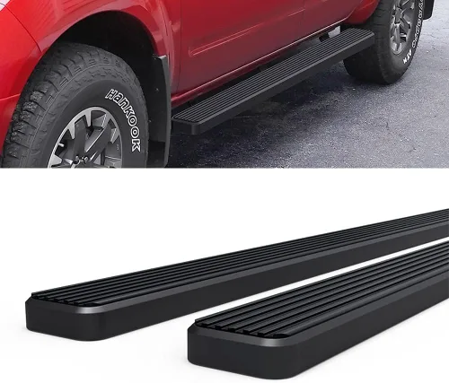 Miniatura 6 de iBoard Barras laterales para Nissan Frontier Crew Pickup de 4 puertas, Negro