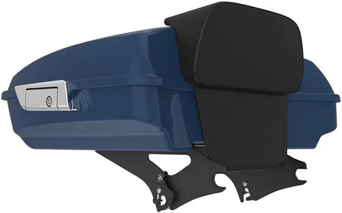 Miniatura 202 de King Tour Pack para Harley Alpine Green, cierre de paquete turístico, portaequipajes superior, soporte de montaje negro, placa de metal para Harley