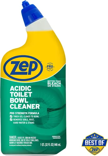 Miniatura 2 de Zep ZUATBC324 - Limpiador ácido para inodoro, 32 onzas (caja de 4), experimenta el máximo poder de limpieza con nuestra fórmula de adherencia 2