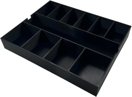 Miniatura 14 de GarageInOrder Soporte para brocas de impacto impreso en 3D diseñado para DEWALT Medium ToughCase (solo inserto) (gris industrial, 11 compartimentos)
