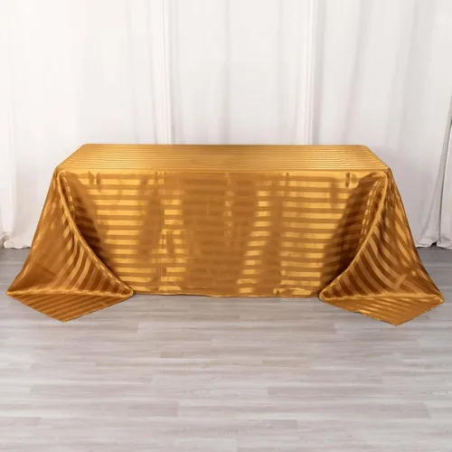 Miniatura 26 de Efavormart - Mantel redondo de satén a rayas blancas y negras de 120 pulgadas sin costuras para decoración de bodas, fiestas, eventos