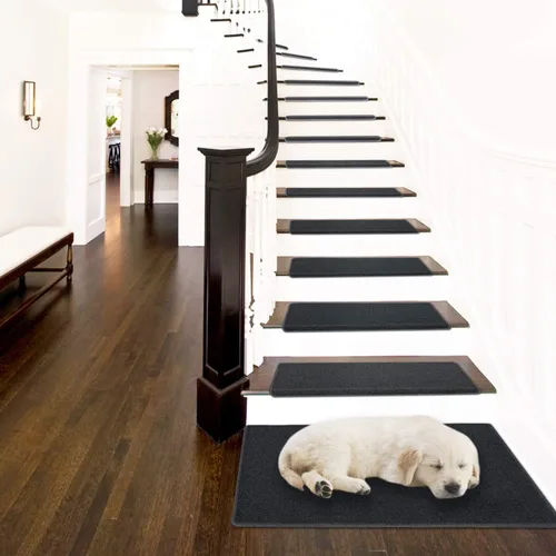 Miniatura 2 de PURE ERA Alfombra Antideslizante para Escaleras, Tapete Adhesivo, Antideslizante, Resistente al Deslizamiento, Felpudo para Interiores, Alfombra