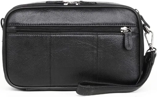 Miniatura 7 de Hebetag Cartera de cuero para hombre, organizador de muñeca