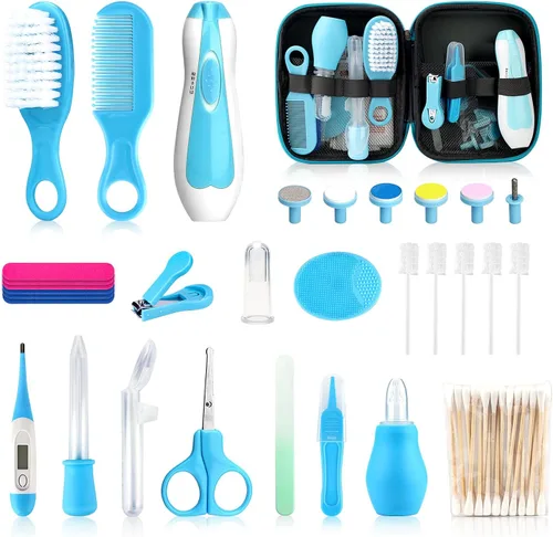 Miniatura 10 de Kit de aseo para bebés para niños y niñas, seguridad para recién nacidos, juego de aseo esencial para guardería, regalo para padres primerizos
