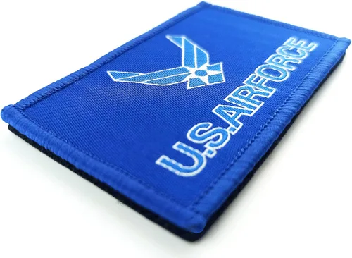 Miniatura 4 de JBCD Paquete de 2 parches de bandera de alas de la Fuerza Aérea de EE. UU., banderas del ejército de la fuerza, orgullo táctico