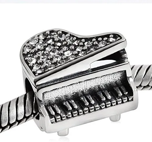 Miniatura 3 de ABUN - Abalorio de plata de ley 925 con cristales de piedra natal para pulseras de cadena de serpiente de 0.118in
