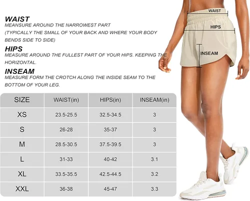 Miniatura 6 de SANTINY - Pantalones cortos de correr para mujer con bolsillos con cremallera, cintura alta, pantalones cortos de entrenamiento atlético para mujer