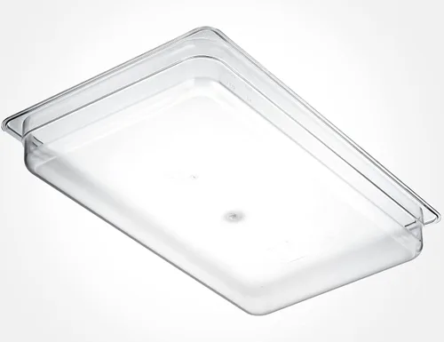 Miniatura 3 de CURTA Paquete de 6 sartenes de policarbonato NSF de tamaño completo de 2.5 pulgadas de profundidad, recipiente transparente apto para lavavajillas