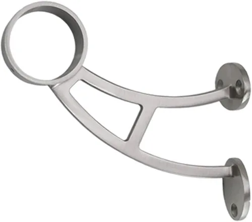 Miniatura 8 de Barra de grado 316 de acero inoxidable y soporte de riel de pie de montaje en el suelo para barra de 2 pulgadas de diámetro exterior, acabado