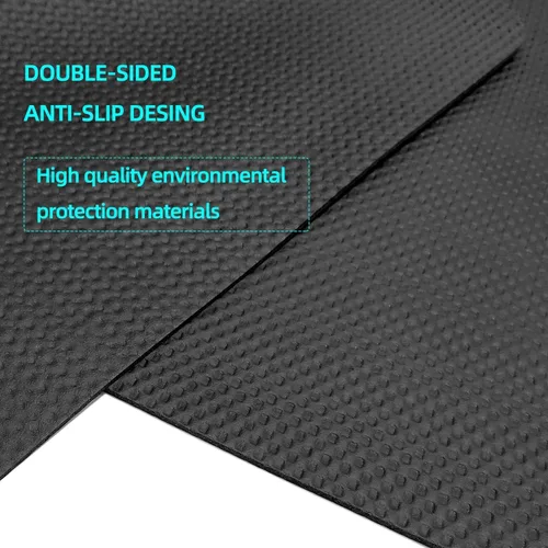 Miniatura 6 de Cinta de correr protectora y alfombrilla de bicicleta estacionaria, impermeable, adecuada para madera dura y alfombra, ideal para ejercicio y uso