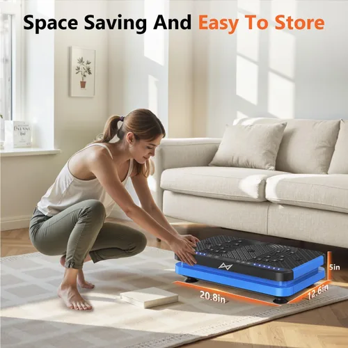 Miniatura 7 de AXV Vibration Plate Fitness Platform Exercise Machine Vibrating Shaking Full Body Shaker Workout Vibrate Stand Shake Board Sport Gym for Weight Loss