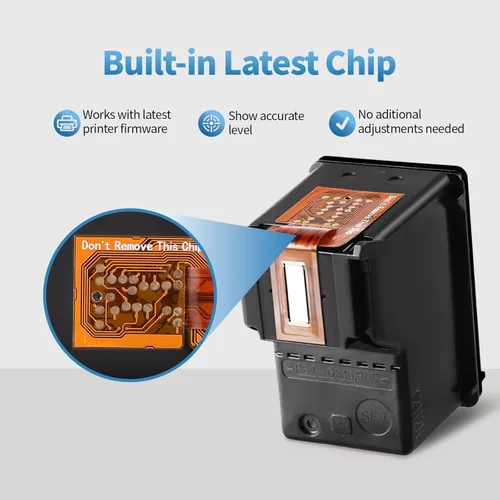 Miniatura 6 de Cartucho de tinta remanufacturado de repuesto para HP Ink 65 65XL negro para HP DeskJet 3772 3755 3722 3752 3700 2621 2622 2623 2625 2622 2640 2652