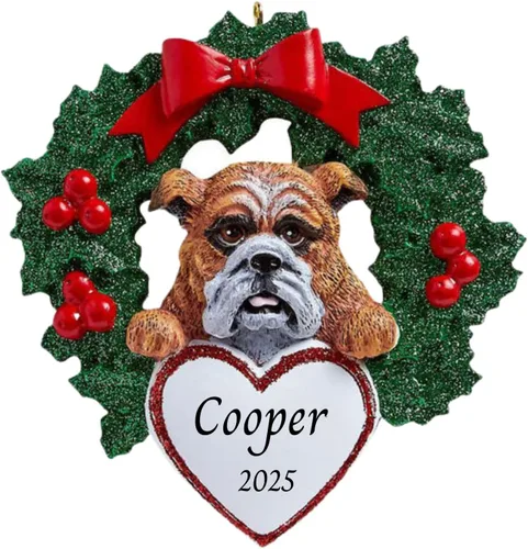 Miniatura 11 de Adornos personalizados para árbol de Navidad 2025 para mascotas, Chihuahua con corona, recuerdo para los amantes de los perros de los cachorros