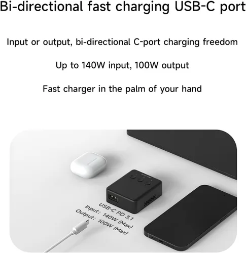 Miniatura 5 de ISDT Cargador de batería Lipo 608PD, DC 240 W/10 A, USB C PD 100 W/5 A, cargador inteligente para baterías RC, cargador de equilibrio para vida