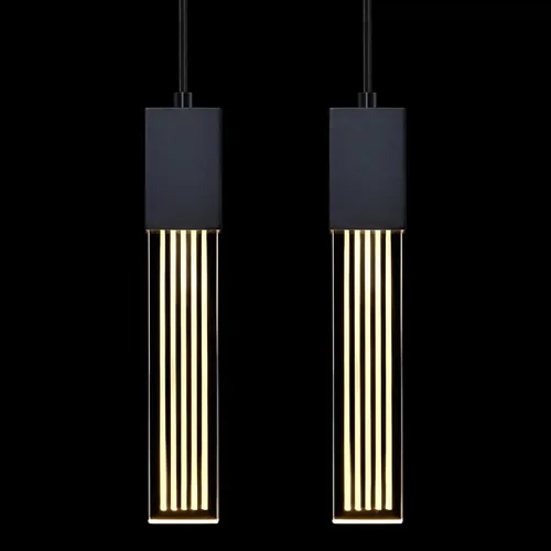 Miniatura 9 de Mini Lámpara Colgante de Cristal Integrada para Isla de Cocina, Moderna y Concisa, Accesorio de Luz de Techo Colgante, para Isla de Cocina, Comedor