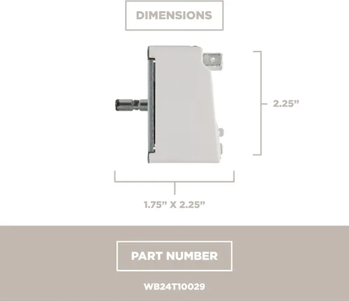 Miniatura 5 de GE Appliances WB24T10029 - Interruptor de control de elementos de superficie, 1500 vatios