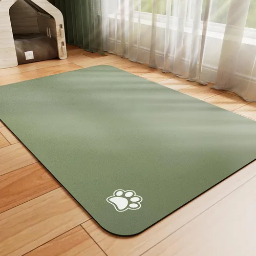 Miniatura 15 de HotLive Tapete de Comida para Perros - Tapete Absorbente para Gatos para Comida y Agua, Tapete para Tazón de Alimentación de Mascotas Sin Manchas