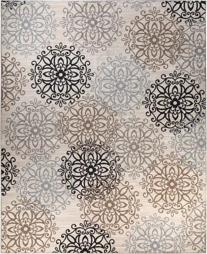 Miniatura 31 de SUPERIOR – Alfombra de área contemporánea de la colección Leigh - Alfombra moderna de 5/16 de pulgada (8 mm) de pelo con diseño de medallón floral