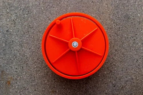 Miniatura 9 de Sandbaggy Carrete de alambre de plástico para barra de refuerzo, soporta hasta 400 pies de alambre de calibre 12-20, perilla de rebobinado