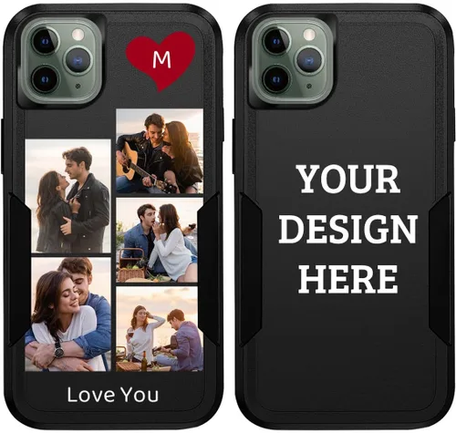 Miniatura 22 de Fundas de teléfono personalizadas con múltiples imágenes para iPhone 11 Pro Max, imágenes personalizadas, protección contra caídas, cuerpo completo