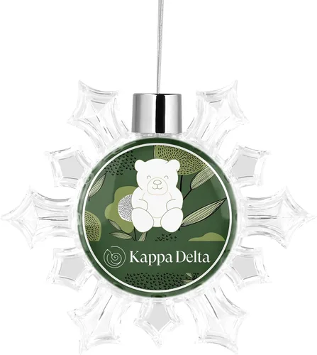 Miniatura 5 de Kappa Delta Sorority - Adorno para árbol de Navidad, diseño de copo de nieve, decoración para fiesta de árbol, hogar, vacaciones (Kappa Delta #10)