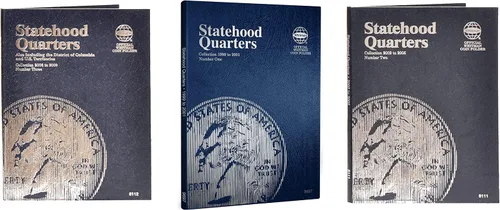 Miniatura 15 de Whitman Tablero Compacto para Coleccionista de Monedas - Mapa de Monedas de Estados Unidos, Serie de Cuartos de Moneda de 1999 – 2009 incluyendo DC