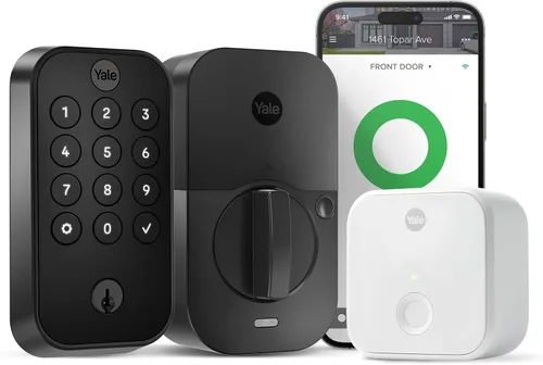 Miniatura 29 de Yale Assure Lock 2 con Wi-Fi – Cerradura inteligente de níquel satinado para puerta delantera con teclado, control de aplicaciones, llave