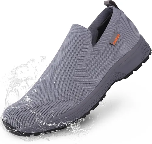 Zapatos de trabajo antideslizantes para hombre, zapatos de chef impermeables para cocina, hospital, antideslizantes, con amortiguación de aire, con