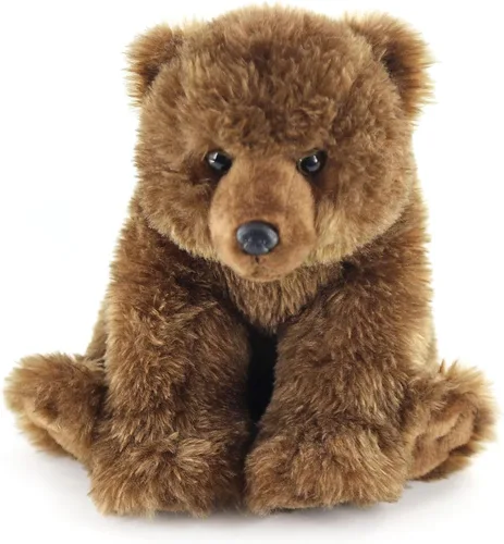 The Petting Zoo Peluche de oso Grizzly, regalos para niños, animales salvajes Onez, juguete de peluche de oso, 12 pulgadas