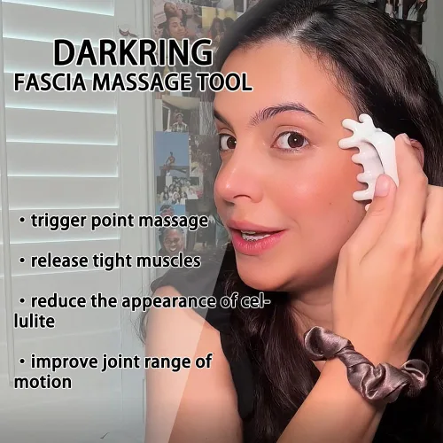 Miniatura 3 de DARKRING Herramienta de masaje de punto de presión, herramienta de masaje de tejido facial y punto de gatillo gua sha para aliviar la fascia