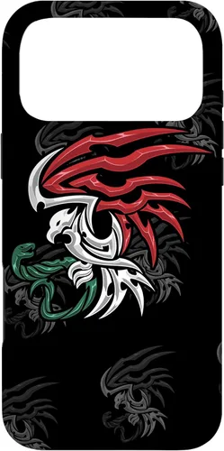 Miniatura 21 de iPhone 13 Bandera de México - Funda estilo tribal del escudo de armas mexicano