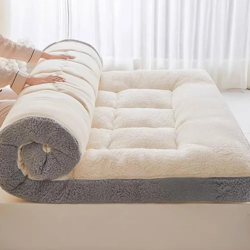 Miniatura 7 de Colchón japonés de suelo – Colchón tradicional para futón, tapete de tatami de 4 pulgadas de grosor, litera de siesta para niños y adultos, yoga