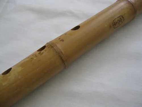 Miniatura 5 de 1.8 Matake Bamboo Shakuhachi D/F Instrumento pentatónico Zen Flauta de meditación