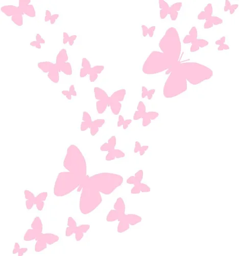 Miniatura 11 de Calcomanías de pared de mariposa (26) calcomanías de decoración de pared de mariposa, calcomanías de pared para niñas (rosa)