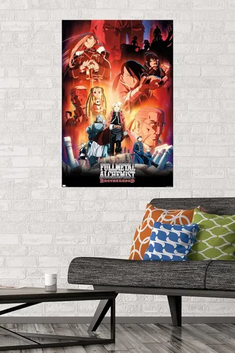 Miniatura 2 de Fullmetal Alchemist: Brotherhood - Póster de pared Key Art 5, 34 pulgadas de largo x 22.4 pulgadas de ancho, versión sin marco