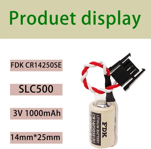 Miniatura 2 de (15 unids/paquete) 3V 1747-BA Batería de litio PLC de repuesto para FDK CR14250SE, AB Allen Bradley 1769-BA, 1756-BA1, SLC-500 Series Controles