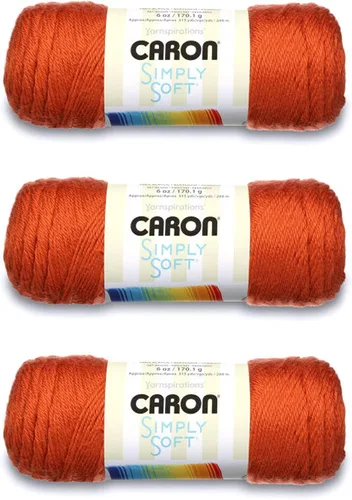Miniatura 14 de Caron Simply Soft - Hilo verde militar, paquete de 3 unidades de 6.00 oz/6 onzas, 100% acrílico, peinado #4 (mediano), 315 yardas, tejido/ganchillo