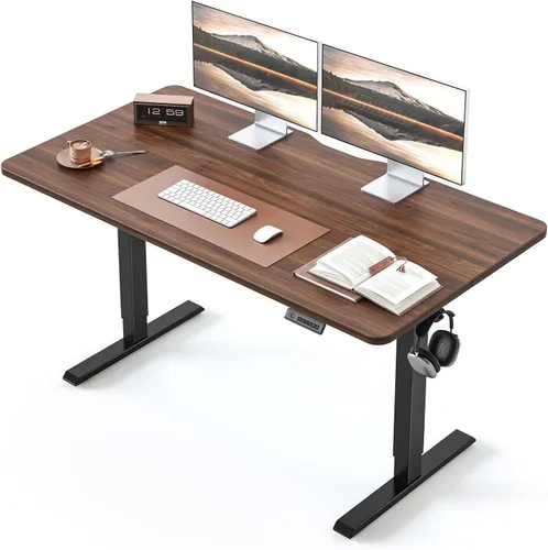 Miniatura 35 de BANTI Escritorio de pie de 48 × 24 pulgadas, ergonómico, altura eléctrica ajustable, para sentarse y ponerse de pie, escritorio de oficina para Arce