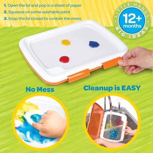 Miniatura 3 de Estación de Pintura sin Desorden de Crayola – Pintura Lavable para Dedos para Niños Pequeños, Regalos de Navidad para Nietos, Set de Artes