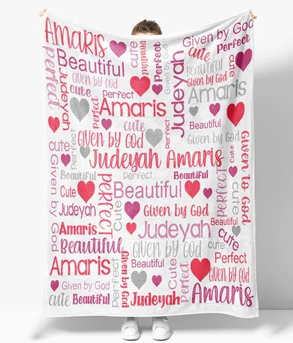 Miniatura 41 de OLIVE OLIVIA Mantas personalizadas para niños con nombres, mantas personalizadas con nombre para adultos, manta personalizada, regalo
