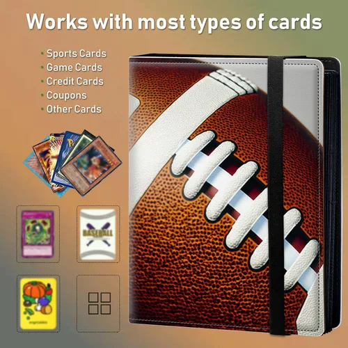 Miniatura 5 de Carpeta para tarjetas intercambiables, 4 bolsillos para tarjetas intercambiables, 160 bolsillos de doble cara, fundas para tarjetas