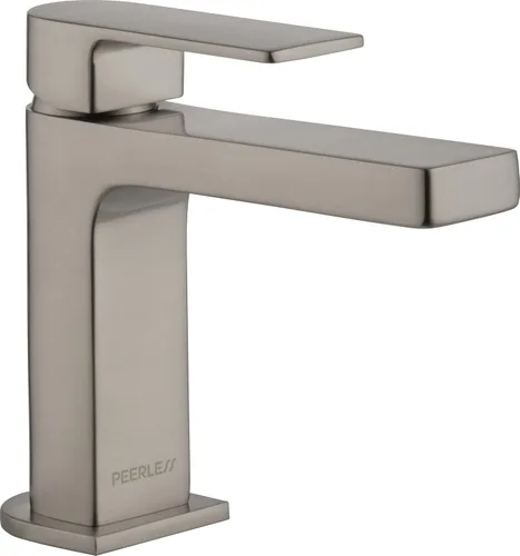 Peerless Xander - Llave cromada de lavabo de un solo orificio para baño, con una sola manija, montaje de drenaje