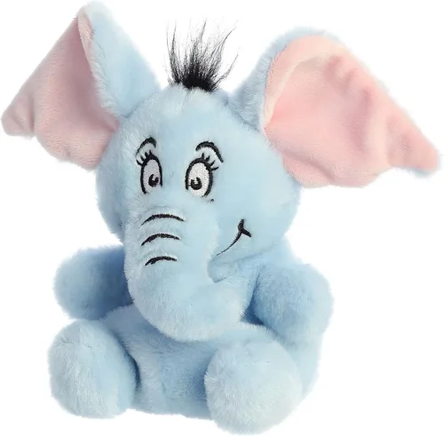 Miniatura 5 de Aurora Whimsical Dr. Seuss Palm Pals Horton - Peluche con licencia oficial para juegos imaginativos, perfecto para niños y adultos, color azul, 4.5