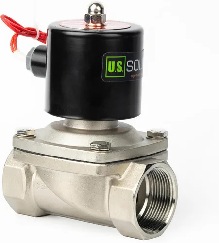 Miniatura 18 de U.S. Solid 1" válvula electromagnética eléctrica de latón 110V CA normalmente cerrada aire no potable aceite de agua diesel