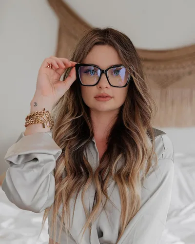 Miniatura 7 de DIFF Gafas Becky IV Designer Cat Eye Computer - Gafas de bloqueo de luz azul para mujer, color negro
